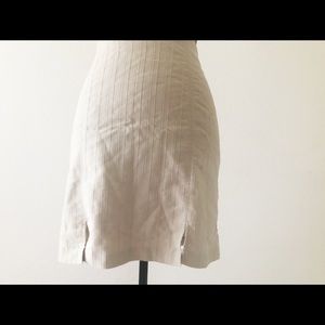Tan pencil skirt